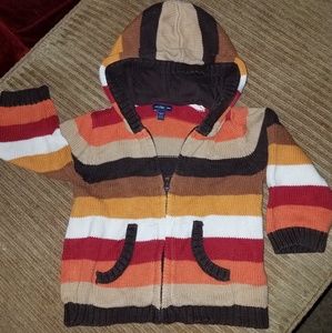 Infant zip up sweater